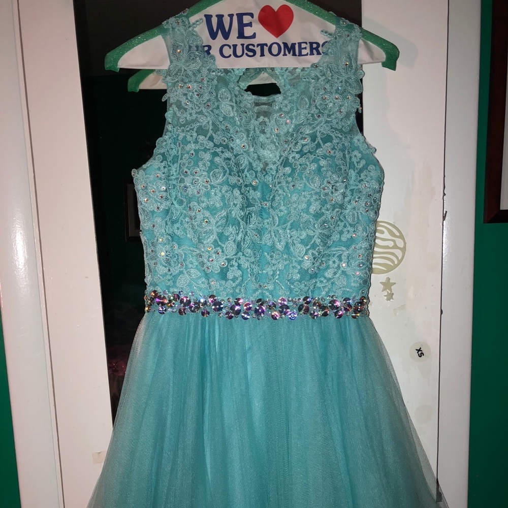 Turquoise Prom Dress